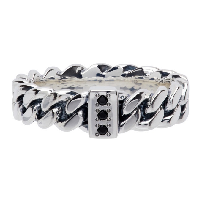 Photo: Tom Wood Silver Spinel Slim Chain Ring