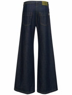 ASPESI - Cotton Denim High Rise Wide Pants