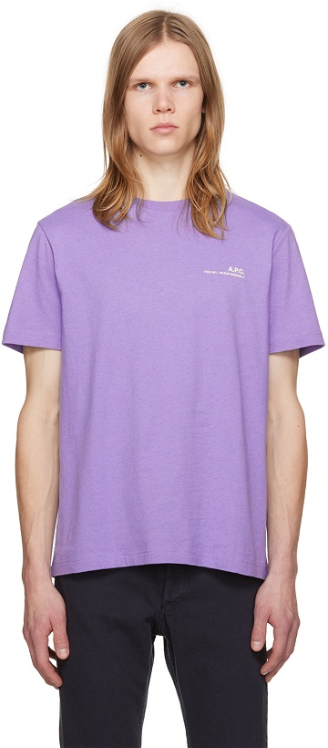 Photo: A.P.C. Purple Item T-Shirt