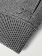 Jacquemus - Feltro Wool-Felt Bomber Jacket - Gray