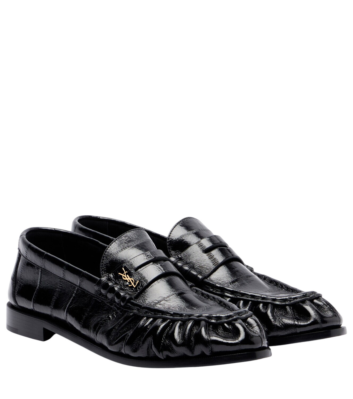 靴 SAINT LAURENT \"le loafer\" size42 1/2 SAINT LAURENT Le Loafer leather loafers | NET-A-PORTER