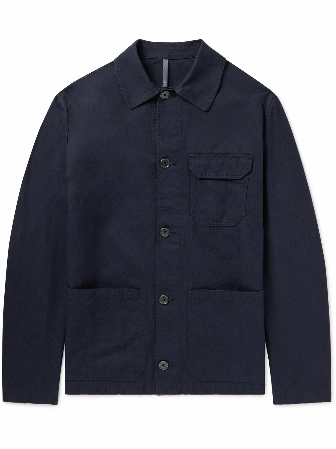 Incotex - Montedoro Cotton-Canvas Blouson Jacket - Blue Incotex