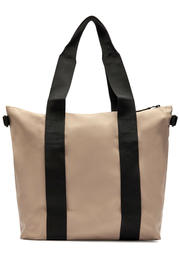 Photo: Rains Rush Rubberised Tote - Beige - One Size