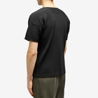 Homme Plissé Issey Miyake Men's Pleated T-Shirt in Black