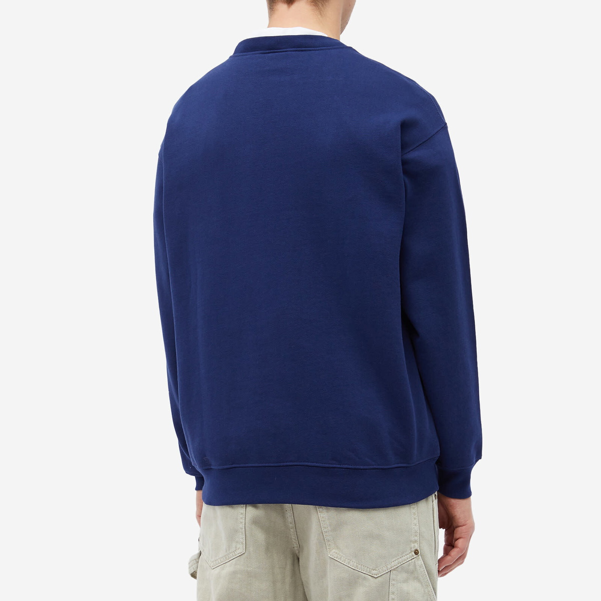 Dime Men's Classic Leafy Crew Sweat in Navy Dime