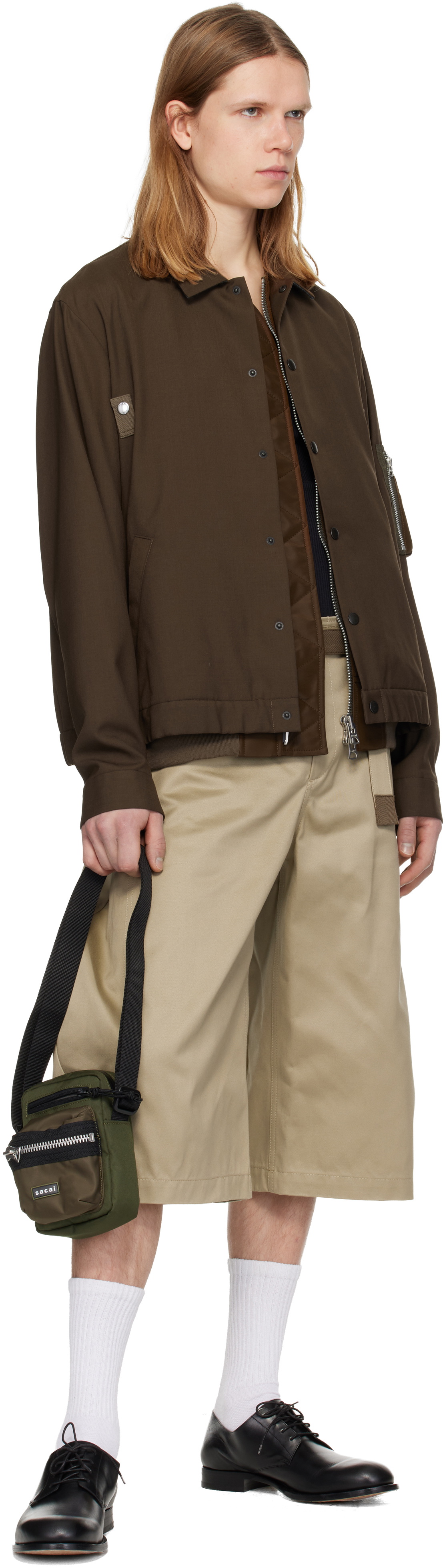 sacai Khaki Pocket Bag