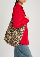 Damson Madder Leopard-print Cotton Cross-body Sling bag - One Size