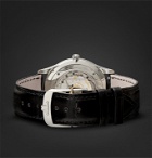 Jaeger-LeCoultre - Master Ultra Thin Date Automatic 39mm Stainless Steel and Alligator Watch - Silver