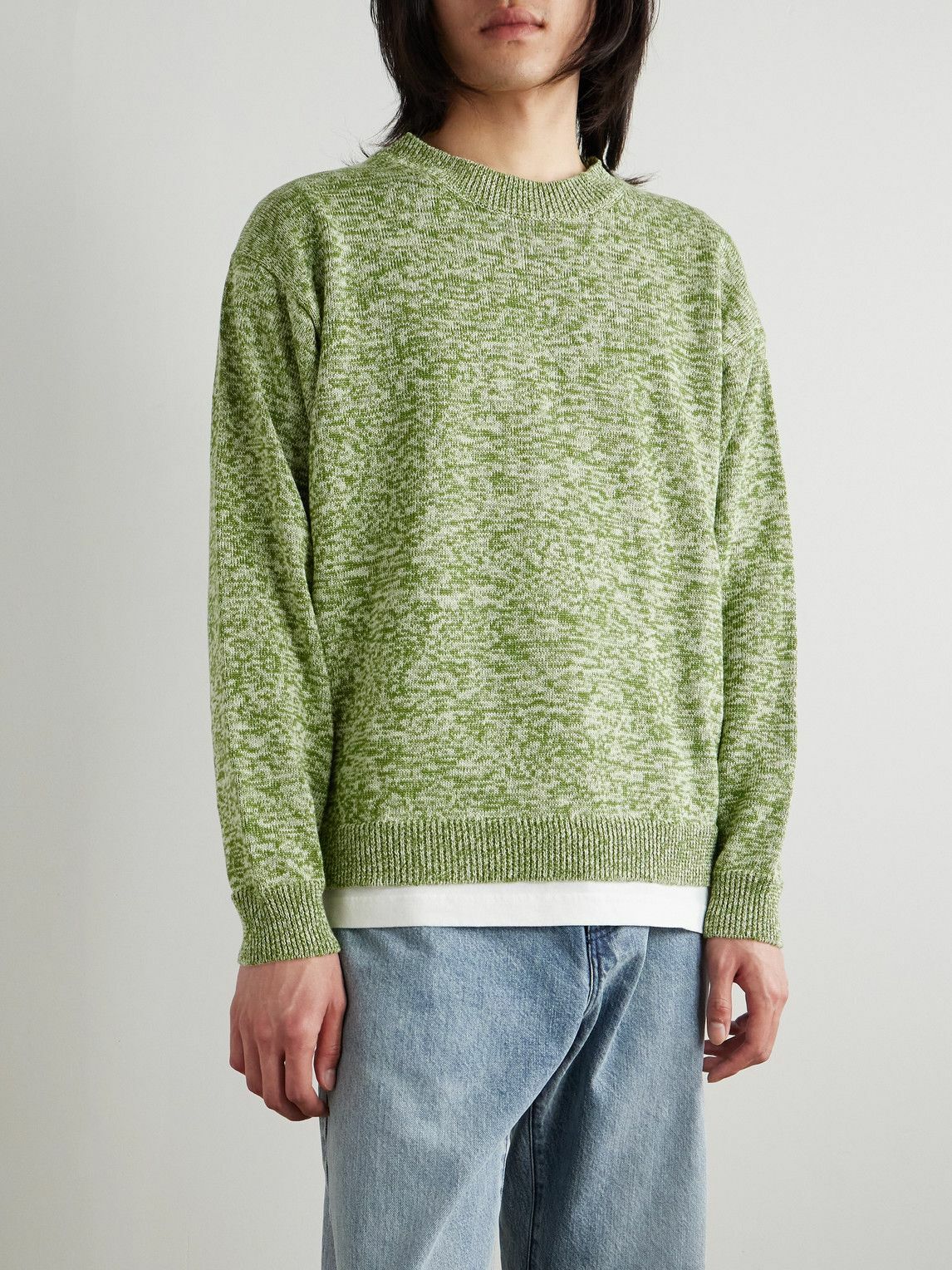 Federico Curradi - Linen and Cotton-Blend Sweater - Green