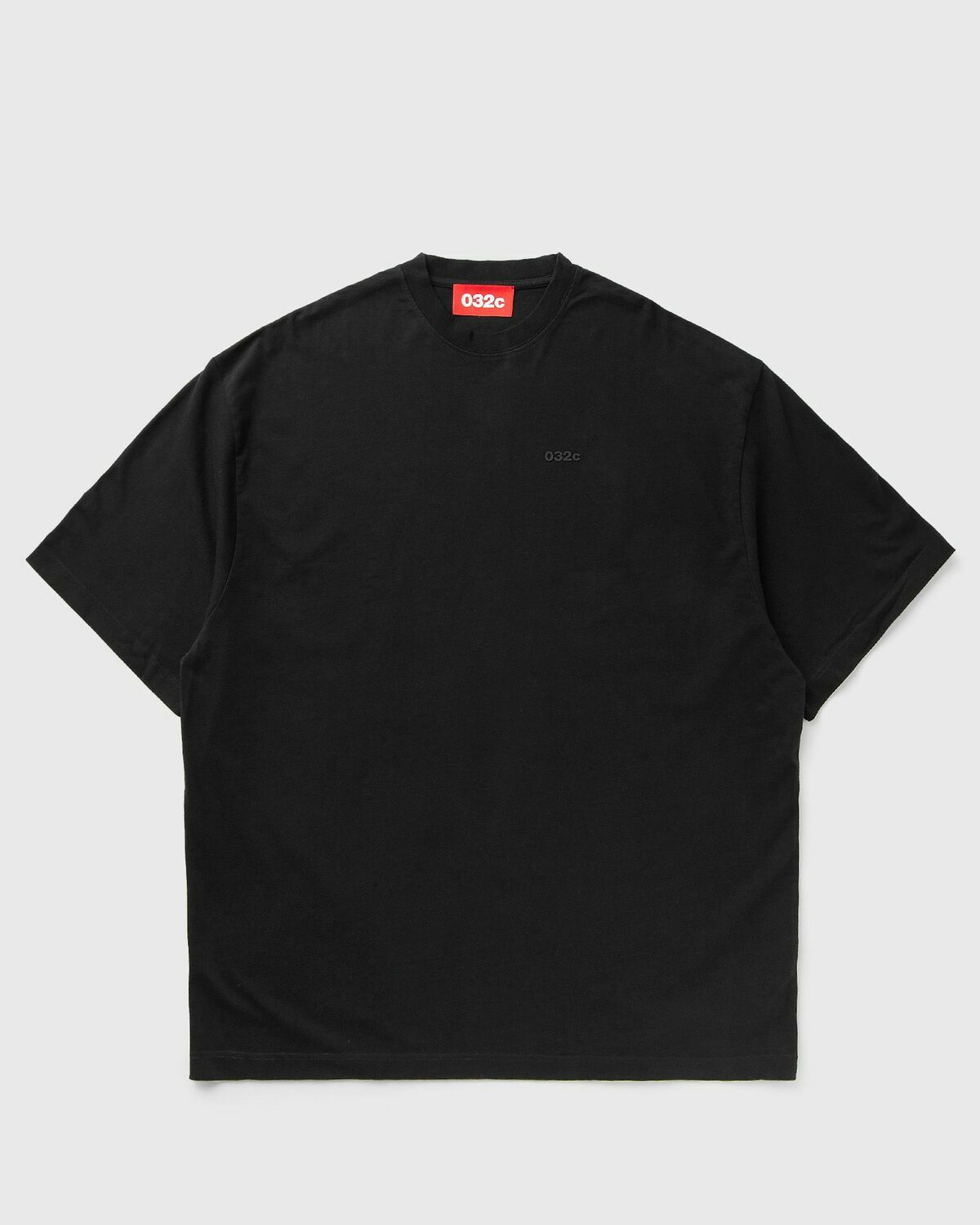 032c Oversized Logo T Shirt Black Shortsleeves