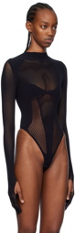 GCDS Black Seamless Bodysuit