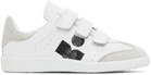 Isabel Marant White & Gray Beth Sneakers