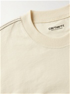 CARHARTT WIP - Nebraska Organic Cotton-Jersey T-Shirt - Neutrals