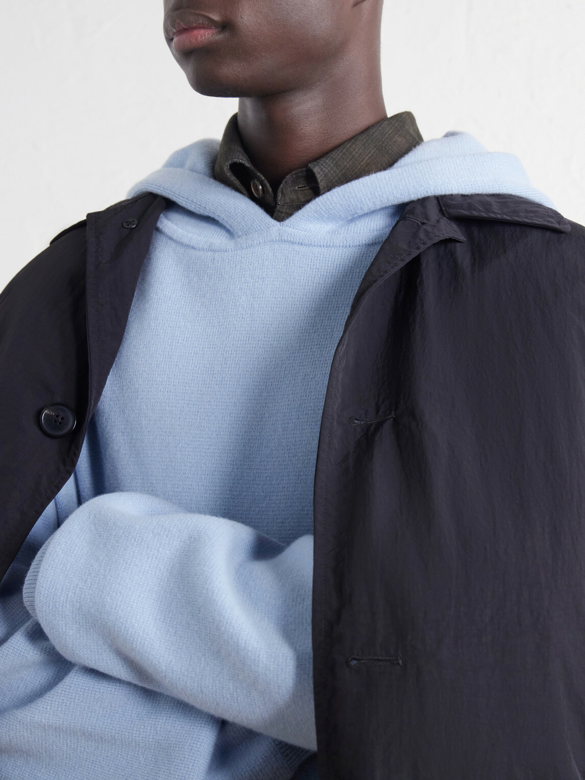 God's True Cashmere - Cashmere Hoodie - Blue