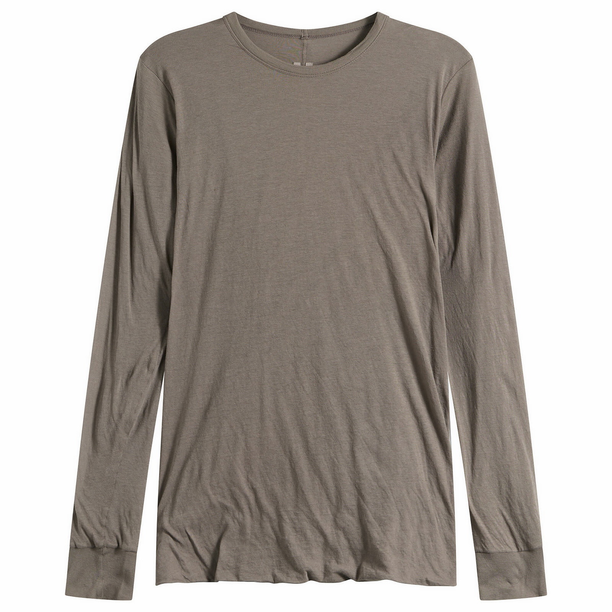 Rick Owens Men's Double Layer Long Sleeve T-Shirt in Dust