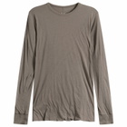 Rick Owens Men's Double Layer Long Sleeve T-Shirt in Dust
