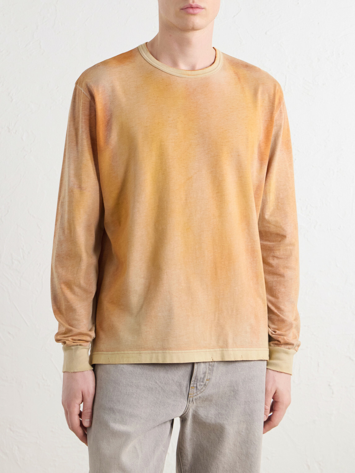 Our Legacy - Cruise Faded-Effect Cotton-Jersey T-Shirt - Orange