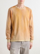 Our Legacy - Cruise Faded-Effect Cotton-Jersey T-Shirt - Orange