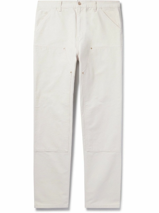 Photo: Carhartt WIP - Nash Straight-Leg Panelled Cotton-Canvas Trousers - Neutrals