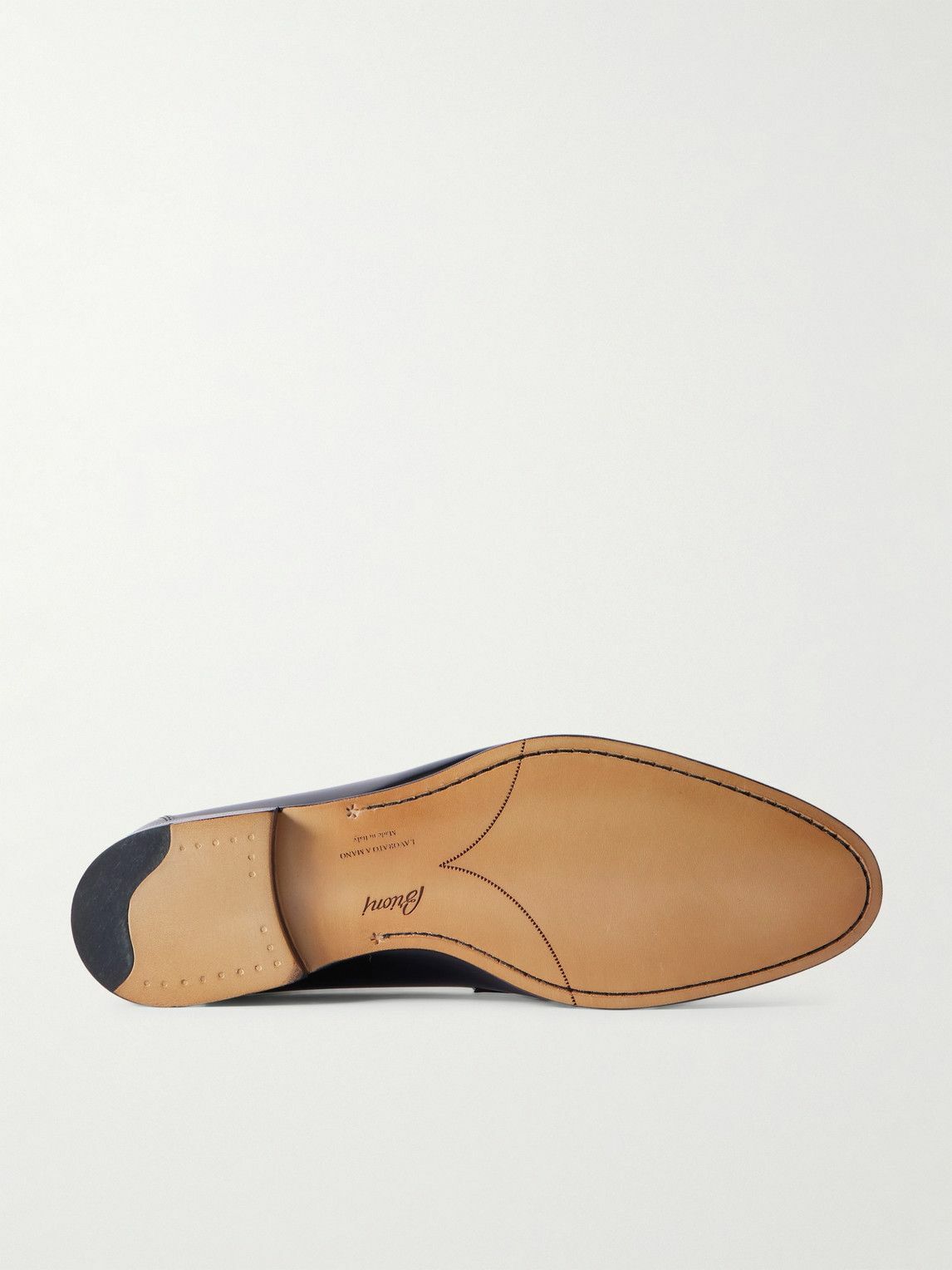 Brioni - Appia Leather Penny Loafers - Black