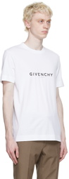 Givenchy White Cotton Reversible T-Shirt