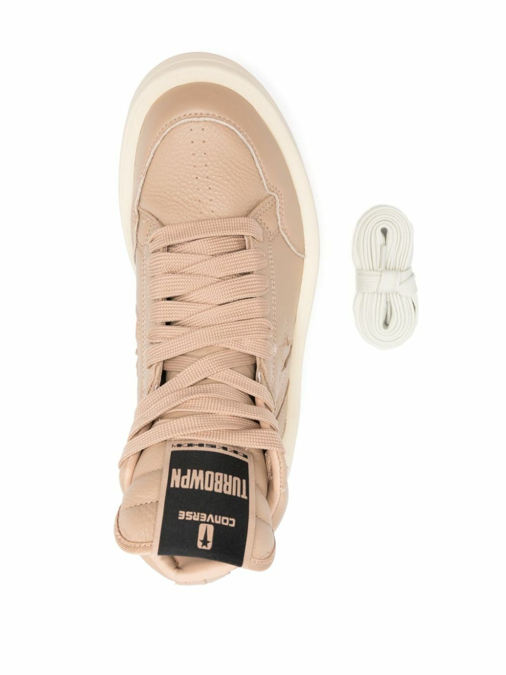 Rick Owens DRKSHDW X Converse Beige High-Top Sneakers