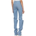 Kreist Blue Double Leg High-Rise Jeans