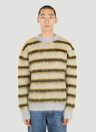 Striped Crewneck Sweater in Yellow