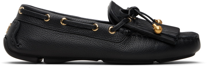 Photo: Jimmy Choo Black Manon F Loafers