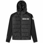 Moncler Grenoble Men's Hashtag Logo Down Knitted Jacket in Black