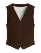 Circolo 1901 Womens Tailored Vest Chocolate in Brown