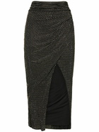 SELF-PORTRAIT - Hot Fix Viscose Midi Skirt