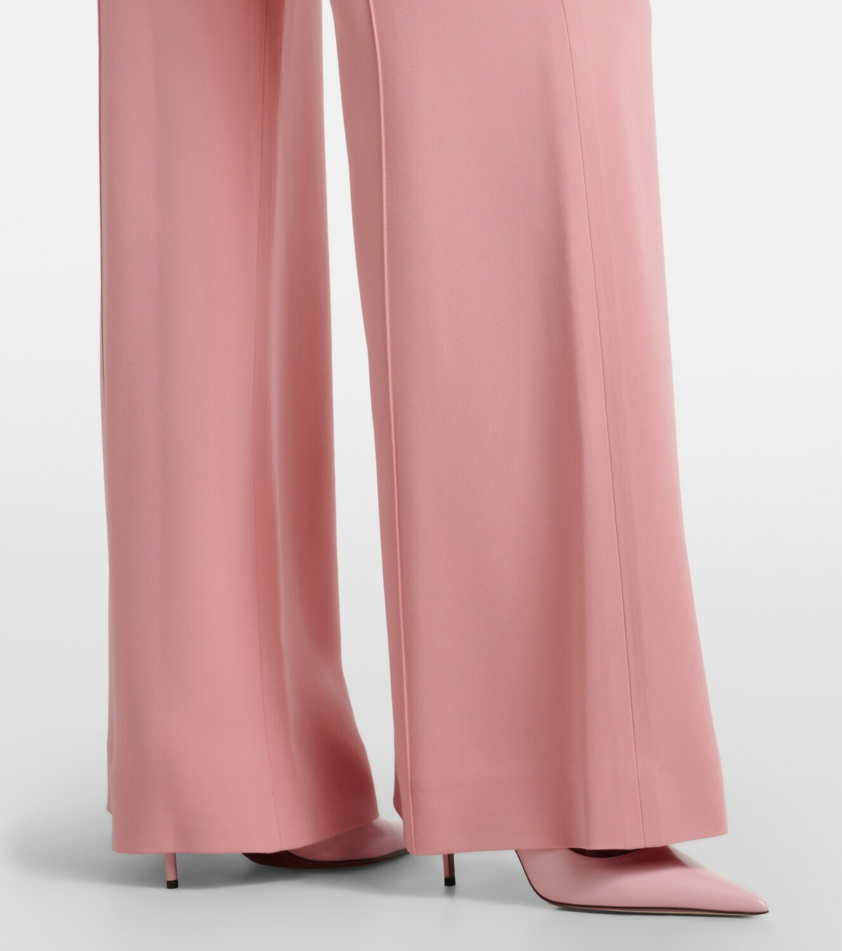 Elie Saab High-rise cady wide-leg pants