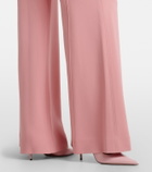 Elie Saab High-rise cady wide-leg pants