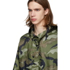 Valentino Green Camo Army Coat