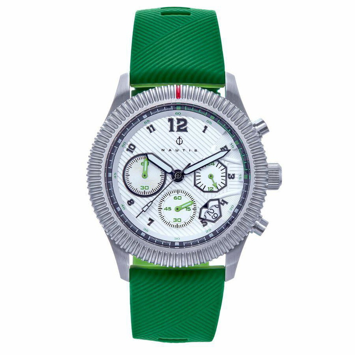 Photo: Nautis Meridian Chronograph Quartz White Dial Mens Watch NAUN100-4