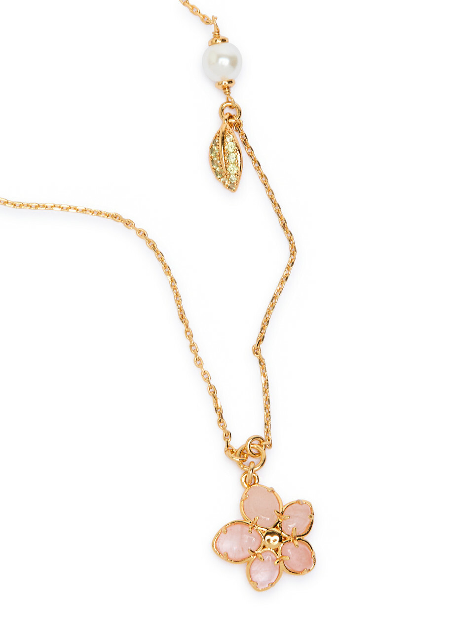 Kate Spade New York Pastel Petals Pendant Necklace - Pink - One Size