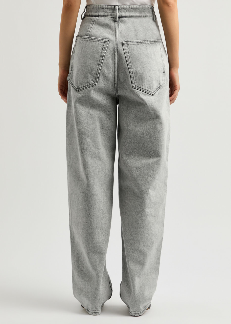 Petar Petrov Get Up Wide-leg Jeans Grey Light
