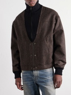 Maison Margiela - Wool Herringbone Bomber Jacket - Brown