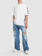 BALMAIN - Oversized Logo Printed Cotton T-shirt