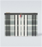 Thom Browne - 4-Bar printed leather briefcase