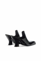 Diesel D-Luffy - Western-style mules in patent leather - Moccasins and Mules Womens in Black