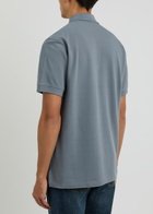 Belstaff Logo Piqué Cotton Polo Shirt Blue
