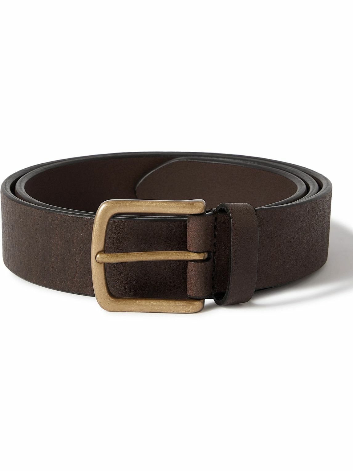 3cm Dark-Brown Leather Belt