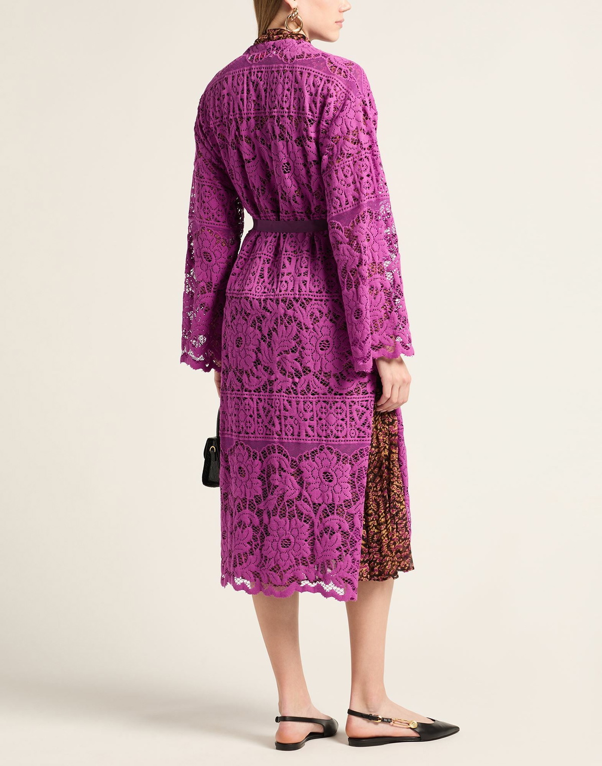 Jucca Womens Overcoat & Trench Coat Mauve