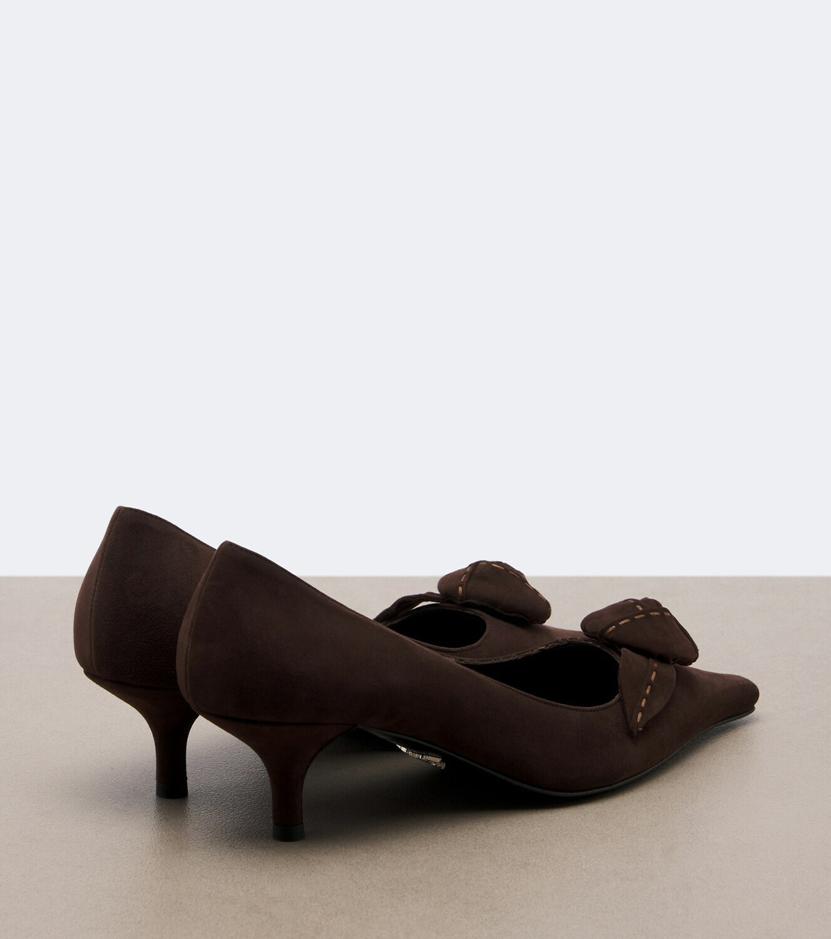 Prada Floral-appliqué suede pumps