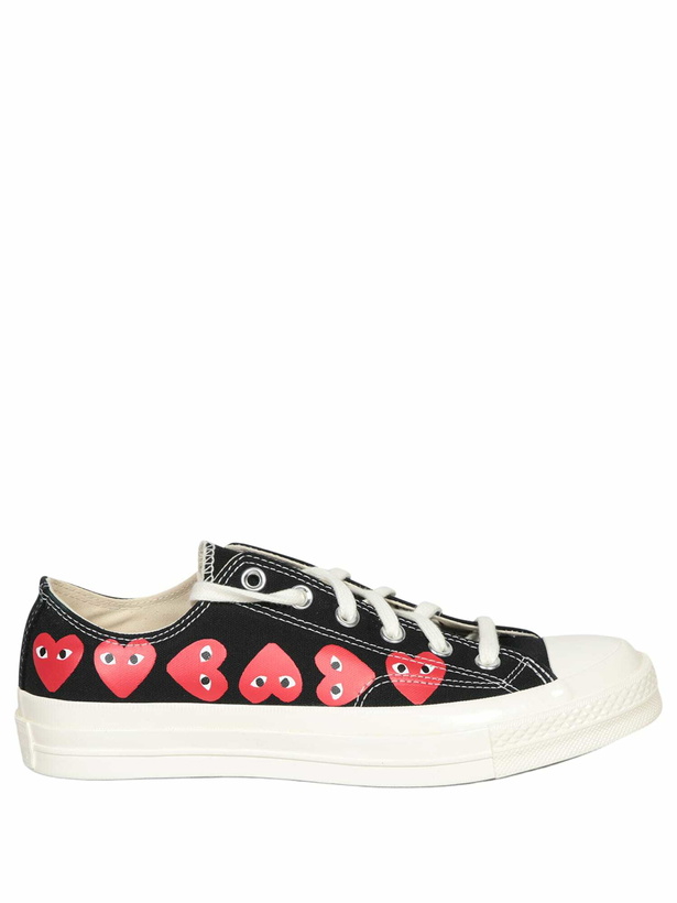 Photo: Comme des Garçons Play Multi Heart Low Black Sneakers