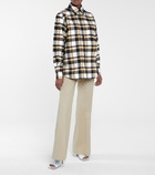 Victoria Beckham - Checked cotton flannel shirt