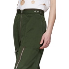 Maison Margiela Green Zipper Trousers