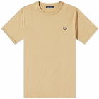 Fred Perry Authentic Men's Ringer T-Shirt in Warm Stone